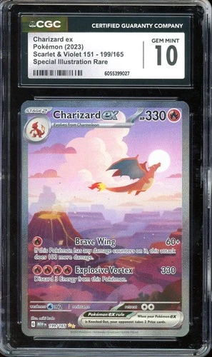 Pokemon Scarlet & Violet 151 #199 Charizard ex Special Illustration Rare CGC 10