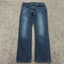 Levis Jeans Mens 36x34 Blue 559 Relaxed Straight Stretch Dark Wash Denim