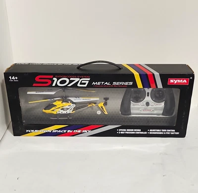 Syma S107G Metal Micro 3-Channel IR Electric RC Mini Helicopter Yellow - Image 1 of 4