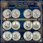 2026 P & D Semiquincentennial + Bicentennial  + "Ike Silver Dollar" Bicentennial