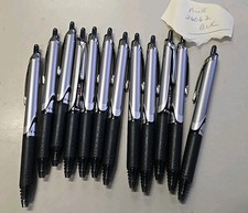 12ea Precise V5RT Rollerball Pen Retractable Extra-Fine 0.5 mm, Black Ink/Barrel