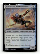 Sun-Spider, Nimble Webber 154 Marvel's Spider-Man Magic: The Gathering Foil NM
