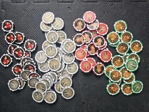 87 MINT JUDY'S COYOTE SPRING RANCH casino CHIPS $1 $5 $25 $100 Brothel Las Vegas