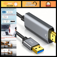 10FT USB to HDMI Cable, 1080P HD Monitor Converter, Compatible with Windows/Andr
