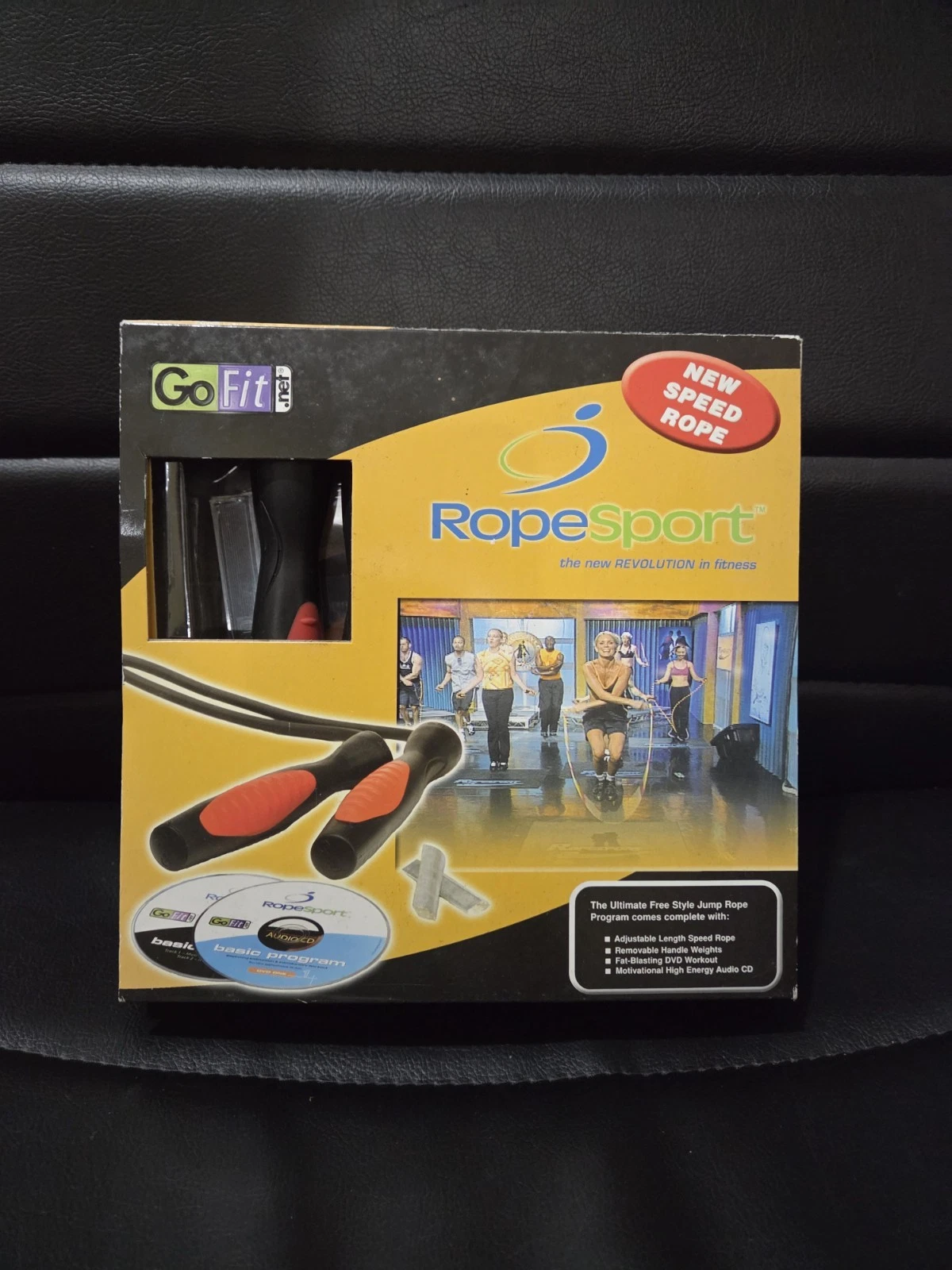 NEW GoFit Power Rope Set W/Fat Blasting DVD Workout