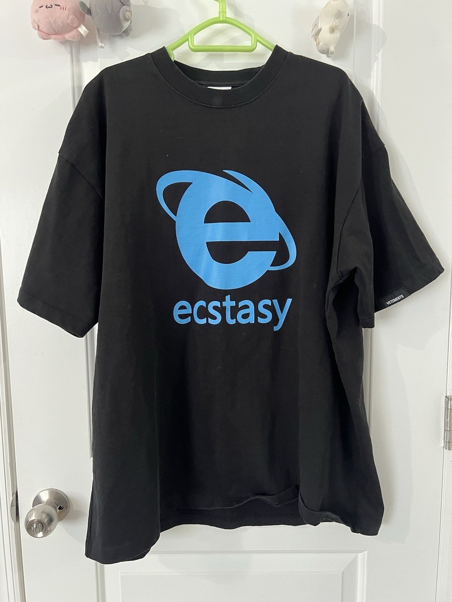 Vetements Ecstasy logo print T-Shirt oversize heavy Black Size s - Main Image