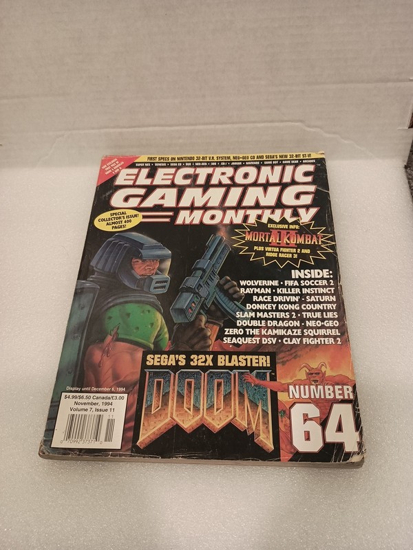 Electronic Gaming Monthly EGM Magazine - Doom - November 1994 - Issue #64