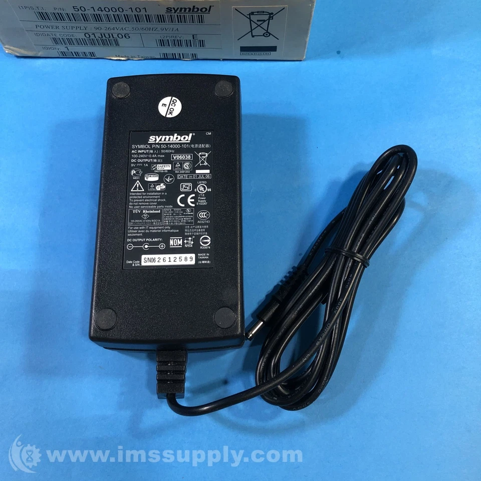 Adaptador de CA fuente de alimentación Symbol Technologies Inc 50-14000-101 FNOB Foto 3 de 4