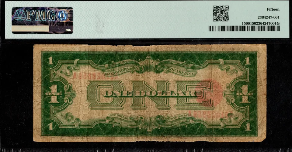 $1 1928 Legal Tender Fr. 1500 RED SEAL ACE Puerto Rico PMG Ch Fine 15 - Image 2 of 2