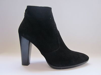 Stuart Weitzman Pullover Ankle Boots Black Suede Women's 10
