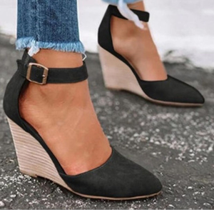 pointed wedge heels