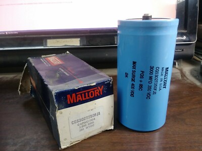 MALLORY CGS302T350FJ1 LARGE CAN CAPACITOR 3000 uF 350 VDC NEW NO BOX
