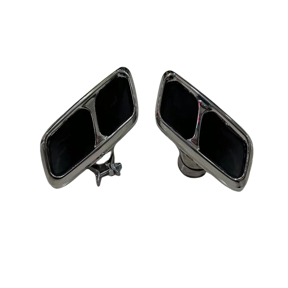 Tubo de escape de parachoques trasero plateado para Land Rover Range Rover Sport SVR 2014-2021 Foto 3 de 4