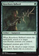 Rosethorn Halberd #175 Throne of Eldraine Magic_the_gathering