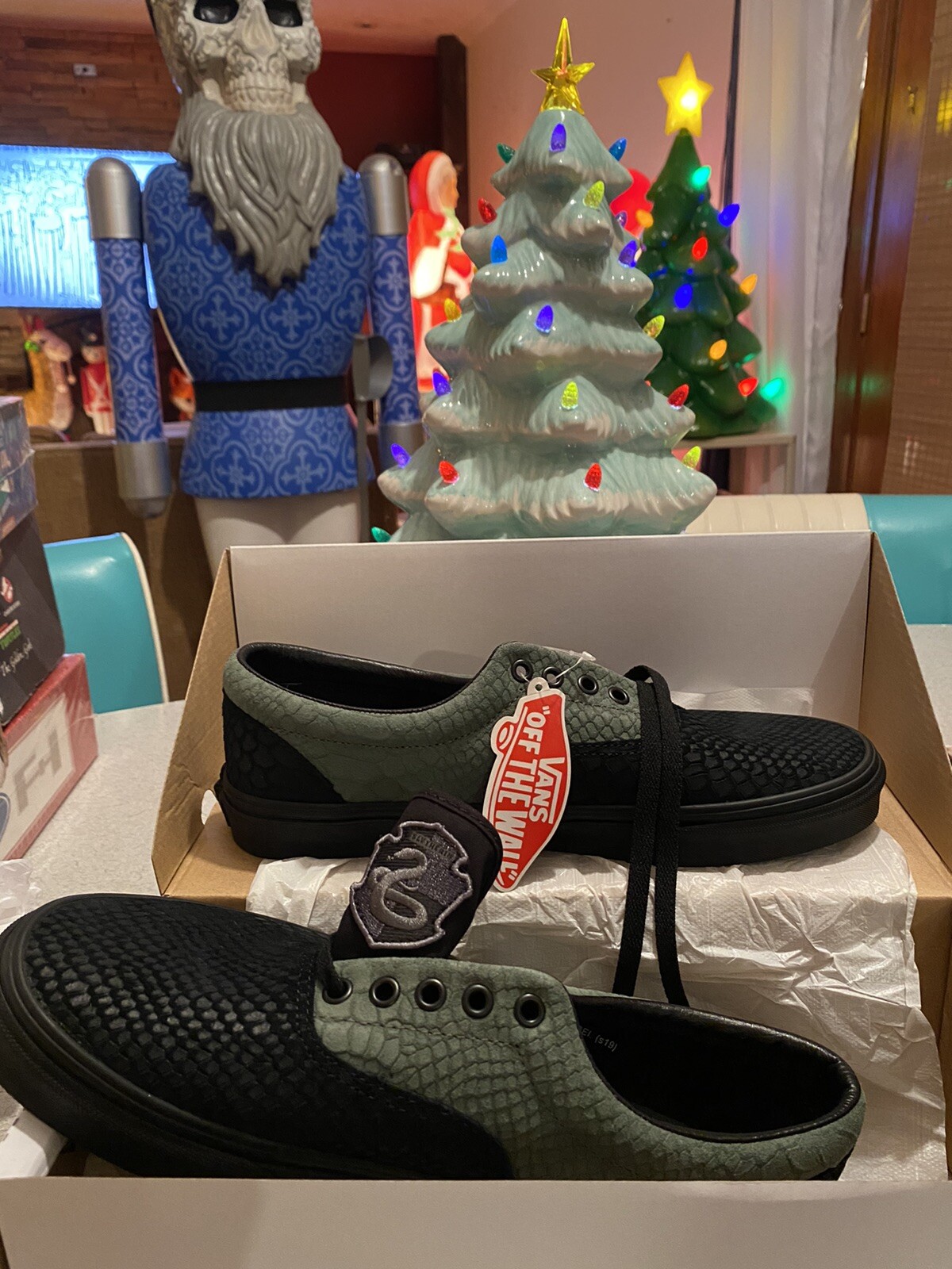 vans x harry potter slytherin era shoes