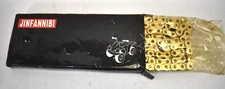 Jinfannibi Motorcycle Gold Chain X-Ring 520UX 118 Replacement For Automotive