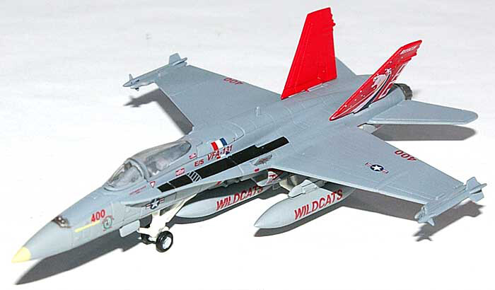 1/200 scale Herpa US Nawy F/A 18C Hornet VFA-131 Wildcats Red Tail