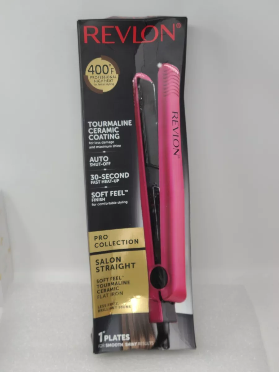Revlon Tourmaline Ceramic Coating Flat Iron Pro Collection Salon