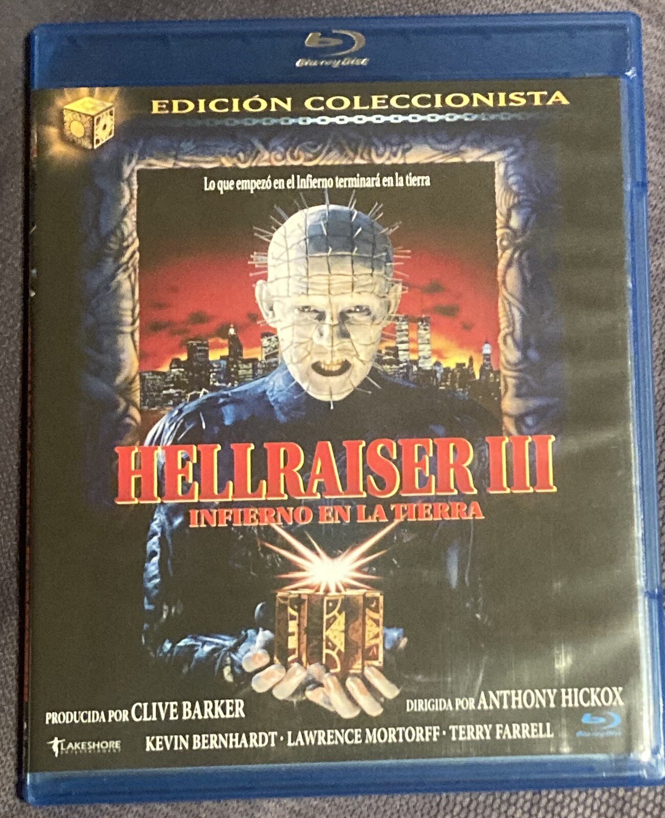 Hellraiser III Hell on earth BluRay (Spanish) Region ABC Used