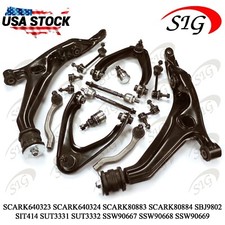 14PC Front Suspension Control Arm Tie Rod Sway Bar Kit for 1997-2001 Honda CR-V