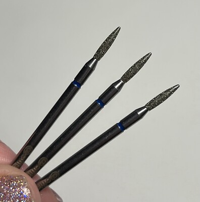 Bohrkrone Diamant mittelblaue Flamme 1,8 mm sichere Nagelhaut Maniküre 1 Stück
