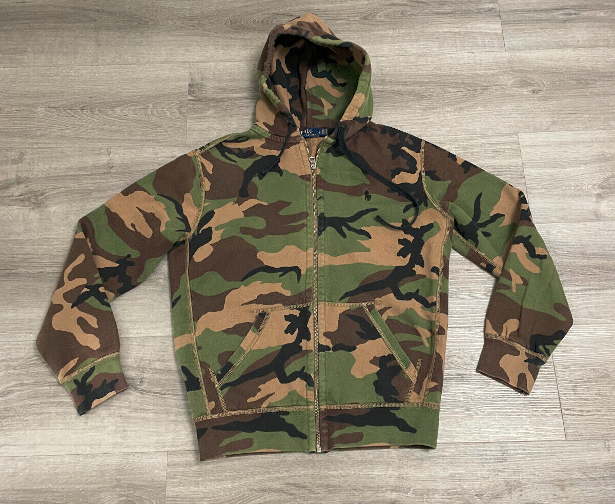 Camo Zip Hoodie Ralph Lauren Hoodie Camouflage Polo Ralph Lauren