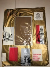 WOMENS PARK AVE BEIGE NUDE THIGH HIGH HIGHS STOCKINGS GARTERLESS NYLONS SIZE M