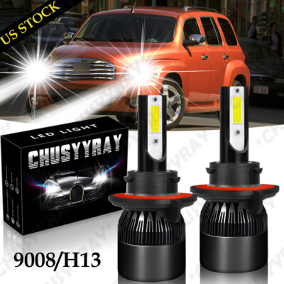 For Chevy HHR 2006-2011 - 2PC 6000K White LED Headlight High/Low Beam Bulbs