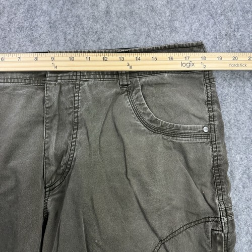 Pantalones Cortos Kuhl Ramblr Para Hombres 36 Marrón Utilitario Senderismo Aire Libre Rendimiento Elastizados - Imagen 4 de 10