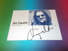 JIM CAPALDI Traffic  signed signiert Autogramm Briefkarte + Bild in person