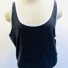 NWT SO GOODS FOR LIFE Juniors Sleeveless Pullover Cropped Gray Tank Top Size XL