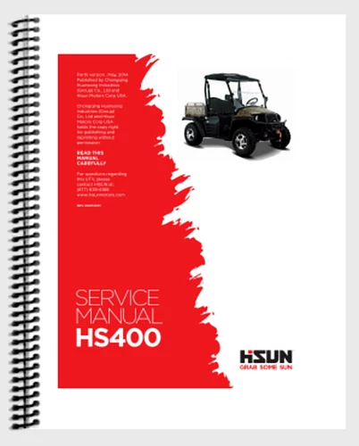 Hisun HS 400 UTV MSU Bennche Bighorn Coleman Outfitter YS 400 UTV Service Manual