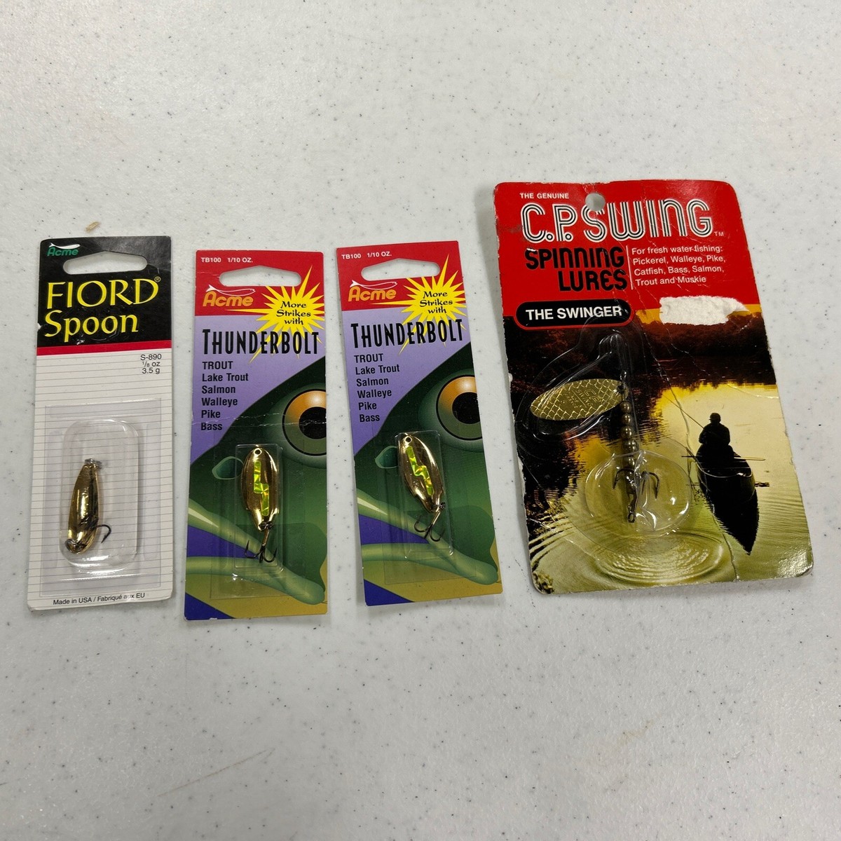 4pc Nos Disco Trout Lures Acme/C.P. Swing 4pc Nos Disco Trout Lures Acme/C.P. Swing