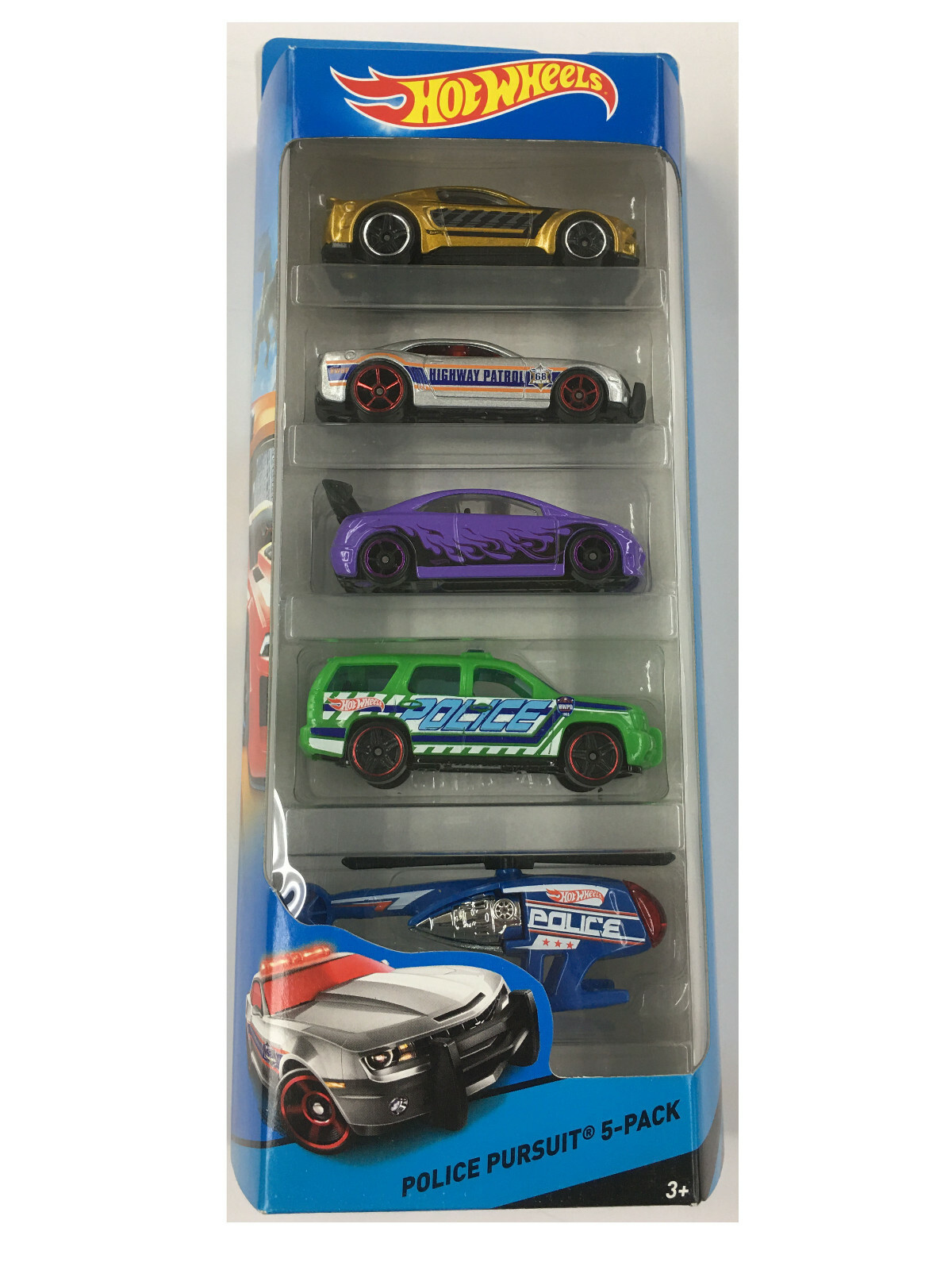 hot wheels police pursuit 5 pack