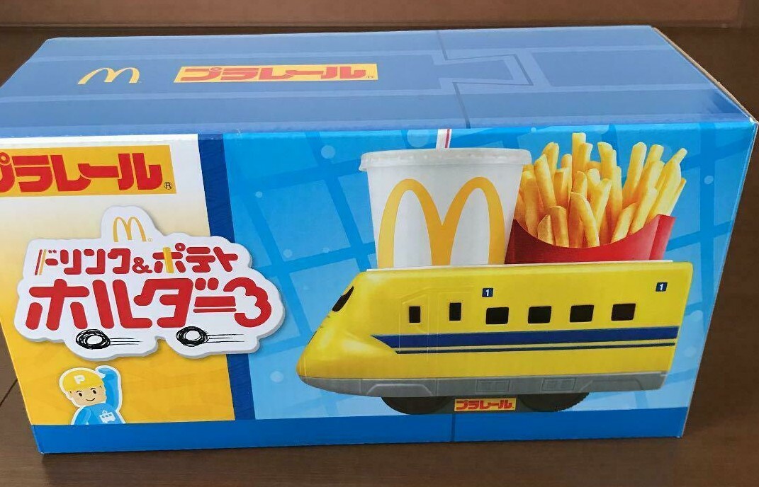 TOMIKA Plarail McDonald's Drink & Potato Holder case Japan
