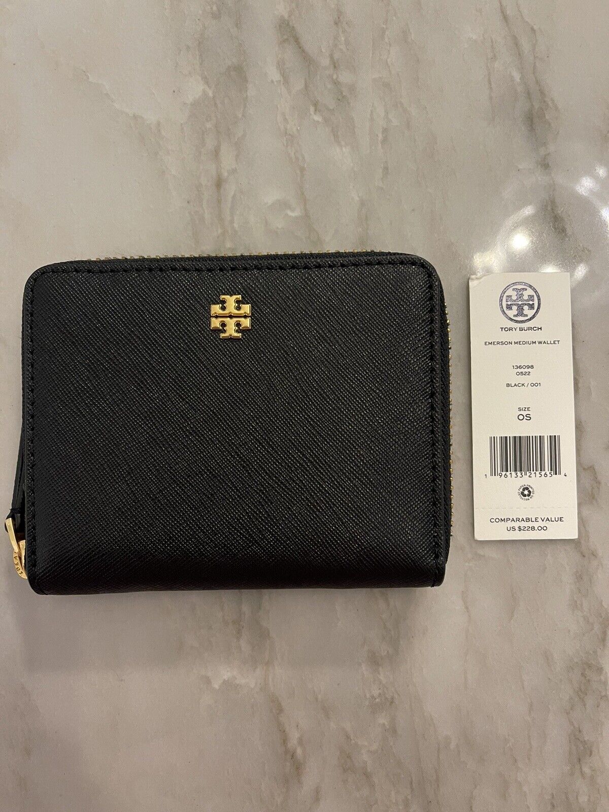 Tory Burch Emerson Medium Wallet Tory Navy - Organic Olivia