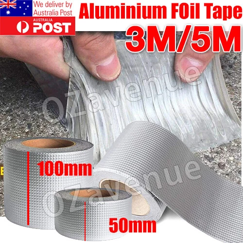 Waterproof Tape Butyl Rubber Aluminium Foil Roof Pipe Caravan Repair Flashing - Picture 1 of 14
