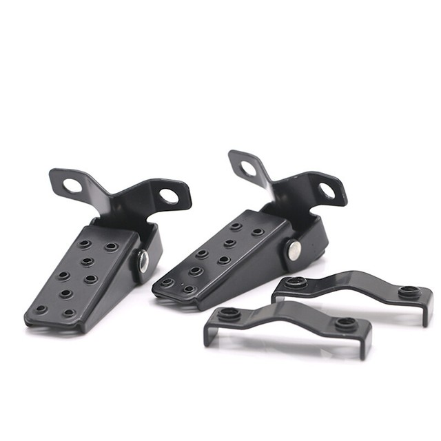 2PCS 2438mm Universal Motorcycle Folding Front Rear Foot Pegs Footrest