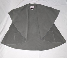 Janska Grey Oversized Cover Up Fold Over Jacket Polartec