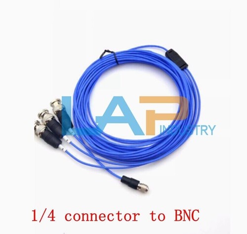 New 5M Quad 1/4-28 UNF to BNC Triaxial Accelerometer Cable replace 034G2 #F2