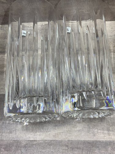 Set of 2 STUART Crystal Monaco 18oz. Highbal Crystal Glasses Made In England New - Picture 11 of 17