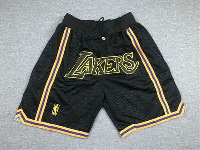 Los Angeles Lakers City Edition Men's Black with Pockets Basketball Shorts  S-XXL | eBay