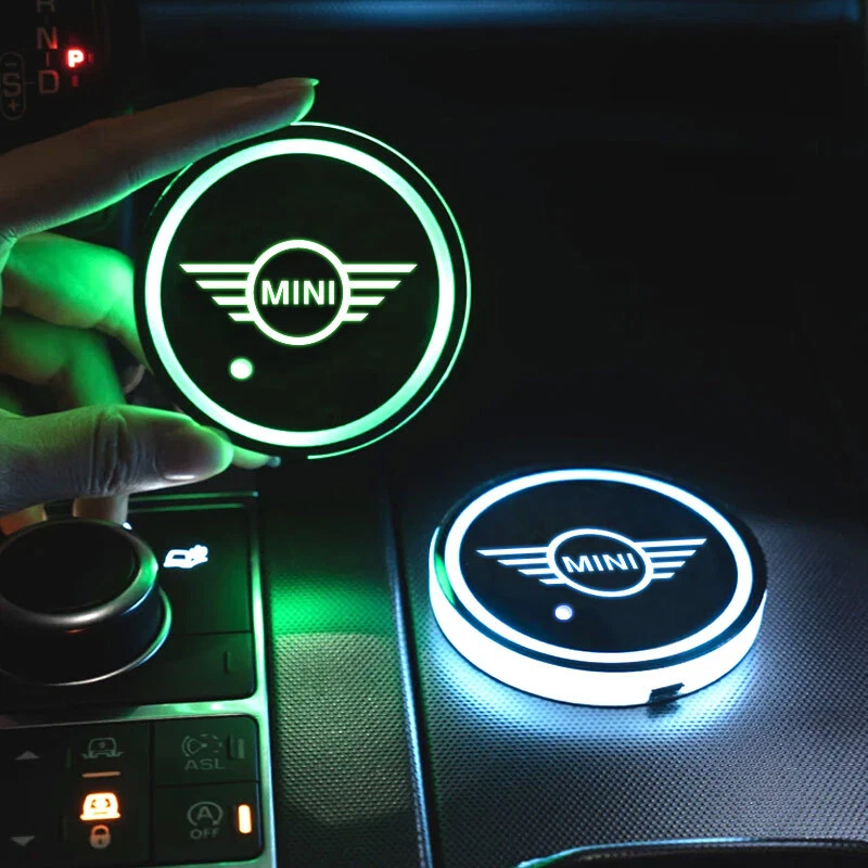 2x Kit de luces de atmósfera ambiental LED automático USB de 7 colores para Mini Cooper Foto 4 de 4