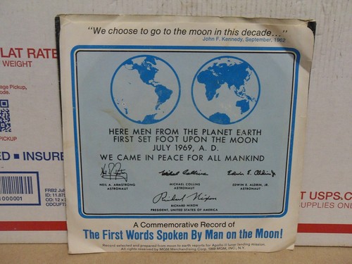 First Man on the Moon July 1969 Commemorative Record of Apollo 11 Flight PX 101 - Picture 10 of 15