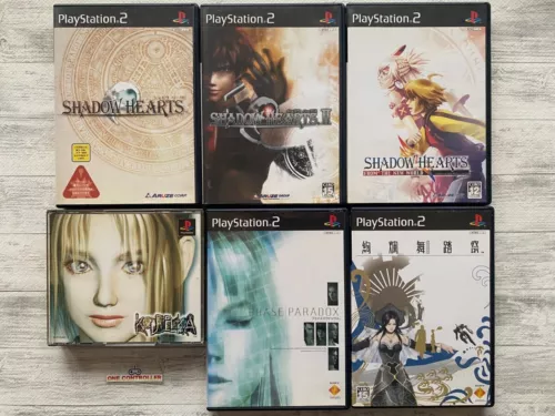 SONY PS 1 2 Koudelka & Shadow Hearts  & Phase Paradox & Kenran Butousai set