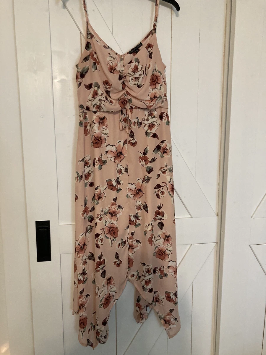 Three pink hearts floral maxi top
