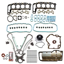 Oil Pan Gasket Timing Cover Gasket Head Bolts For 03 Dodge Ram 1500 4.7L V8 SOHC