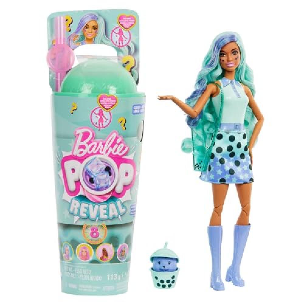 (TG. Piccolo) Barbie - Pop Reveal Serie Bubble Tea, bambola alla moda Green Tea