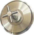 NEW RESTORATION HARDWARE Cross Handle Shower Tub Valve Valence Set Satin Nickel