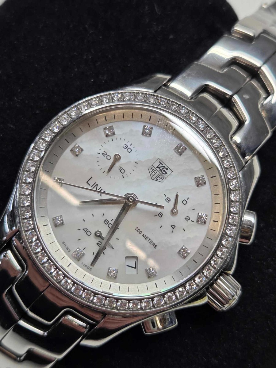 TAG Heuer Link White Mother of Pearl Women's Watch - CJF1314